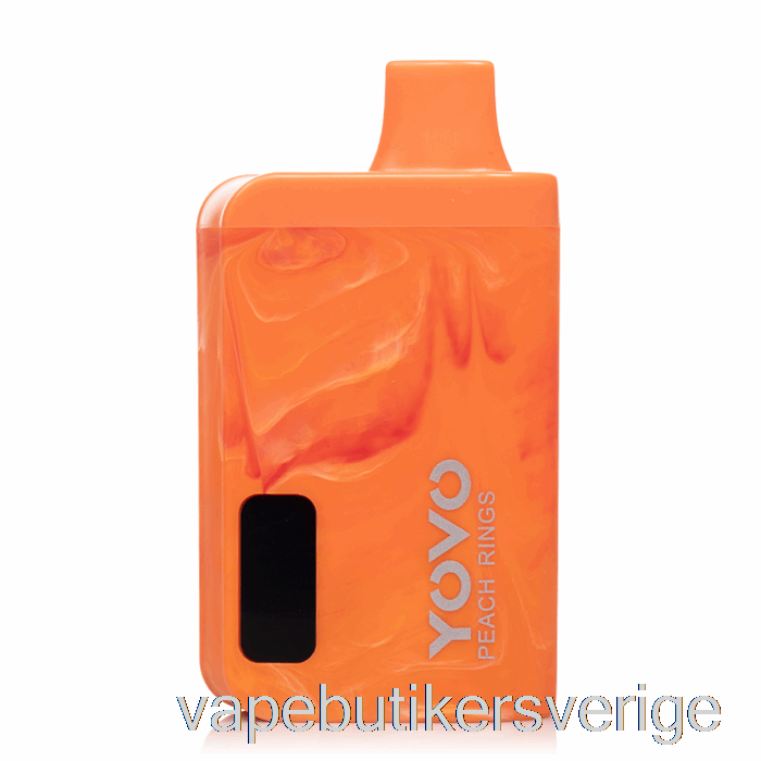 Vape Sverige Yovo Jb8000 Persika Engångsringar
